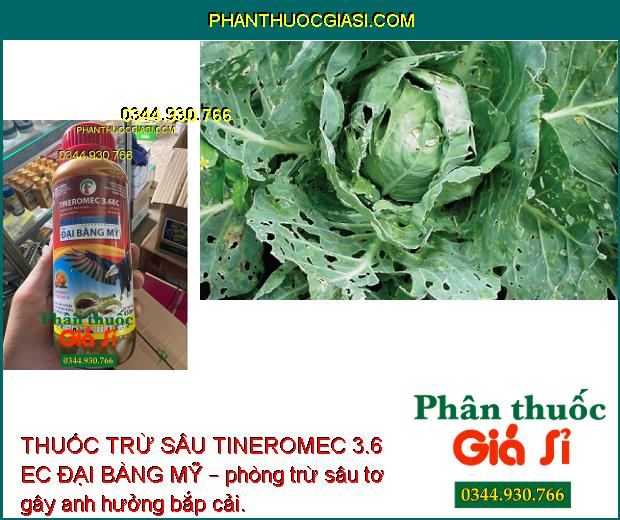 THUỐC TRỪ SÂU TINEROMEC 3.6 EC ĐẠI BÀNG MỸ – Đặc Trị Sâu Cuốn Lá- Sâu Đục Thân- Rầy Nâu