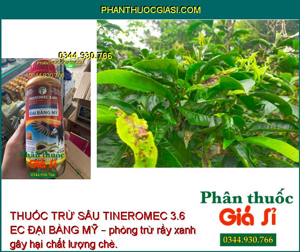 THUỐC TRỪ SÂU TINEROMEC 3.6 EC ĐẠI BÀNG MỸ – Đặc Trị Sâu Cuốn Lá- Sâu Đục Thân- Rầy Nâu