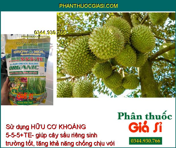 HỮU CƠ KHOÁNG 5-5-5+TE- Cây Xanh Tốt- Ra Hoa Nhiều 