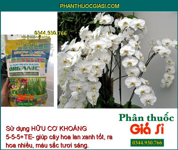 HỮU CƠ KHOÁNG 5-5-5+TE- Cây Xanh Tốt- Ra Hoa Nhiều 