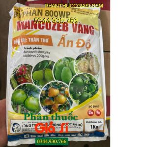 BYPHAN 800WP MANCOZEB VÀNG ẤN ĐỘ - Đặc Trị Thán Thư Trên Cây Trồng