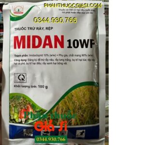 MIDAN 10WP – THUỐCTRỪ RẦY NÂU -  BỌ TRĨ - RỆP SÁP GÂY HẠI CÂY TRỒNG