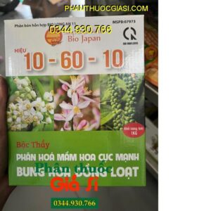 BIO JAPAN NPK 10 -60-10 - Ra Hoa Đồng Loạt - Tăng Đậu Trái