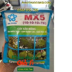  NPK MX5( 10-10-10+ TE)- Nuôi trái - Xanh Gai Dùng Cho Cây Sầu Riêng