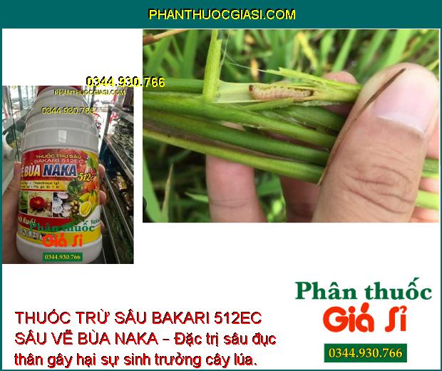 THUỐC TRỪ SÂU BAKARI 512EC SÂU VẼ BÙA NAKA – ĐẶC TRỊ SÂU HẠI CÂY TRỒNG