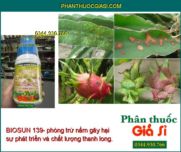 BIOSUN 139- phòng trừ nấm bệnh gây hại, giúp cây sinh trưởng tốt, cho năng suất vụ mùa cao.