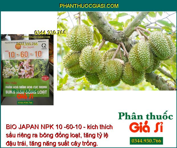 BIO JAPAN NPK 10 -60-10 - Ra Hoa Đồng Loạt - Tăng Đậu Trái