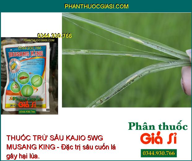 THUỐC TRỪ SÂU KAJIO 5WG MUSANG KING - Đặc trị sâu cuốn lá gây hại lúa.