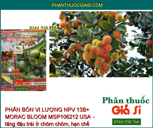 PHÂN BÓN VI LƯỢNG NPV 13B+ MORAC BLOOM MSP106212 USA – SIÊU TẠO MẦM HOA – SIÊU RA HOA