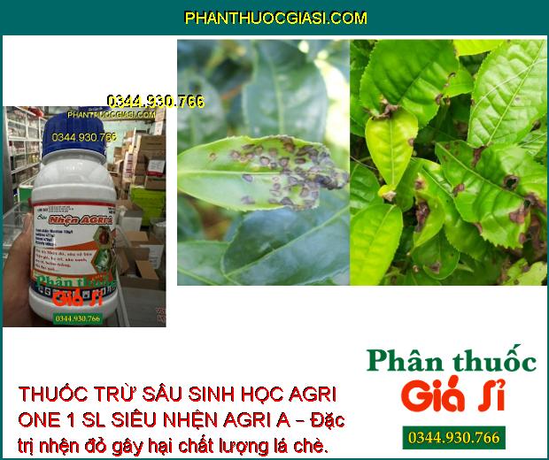 THUỐC TRỪ SÂU SINH HỌC AGRI ONE 1 SL SIÊU NHỆN AGRI A – ĐẶC TRỊ CÁC LOẠI SÂU - NHỆN 