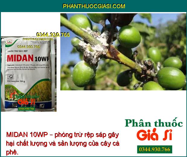 MIDAN 10WP – THUỐCTRỪ RẦY NÂU - BỌ TRĨ - RỆP SÁP GÂY HẠI CÂY TRỒNG