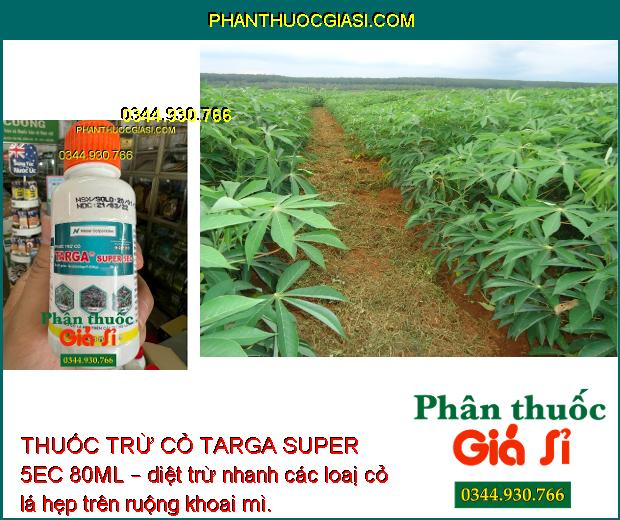 THUỐC TRỪ CỎ TARGA SUPER 5EC 80ML – CHUYÊN TRỪ CỎ LÁ HẸP TRÊN CÂY TRỒNG LÁ RỘNG