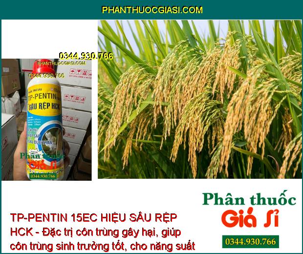 TP-PENTIN 15EC HIỆU SÂU RỆP HCK - Đặc trị côn trùng gây hại, giúp côn trùng sinh trưởng tốt, cho năng suất mùa vụ cao.