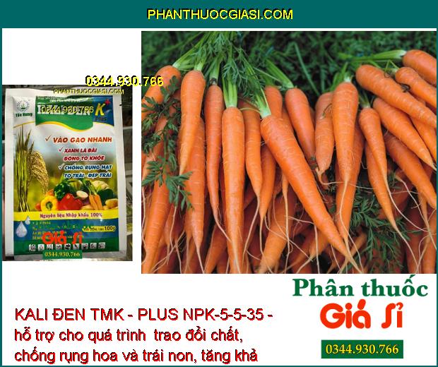 KALI ĐEN TMK - PLUS NPK-5-5-35 - Xanh Lá Đài - Chống Rụng Hạt - Vào Gạo Nhanh