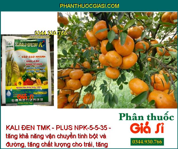 KALI ĐEN TMK - PLUS NPK-5-5-35 - Xanh Lá Đài - Chống Rụng Hạt - Vào Gạo Nhanh