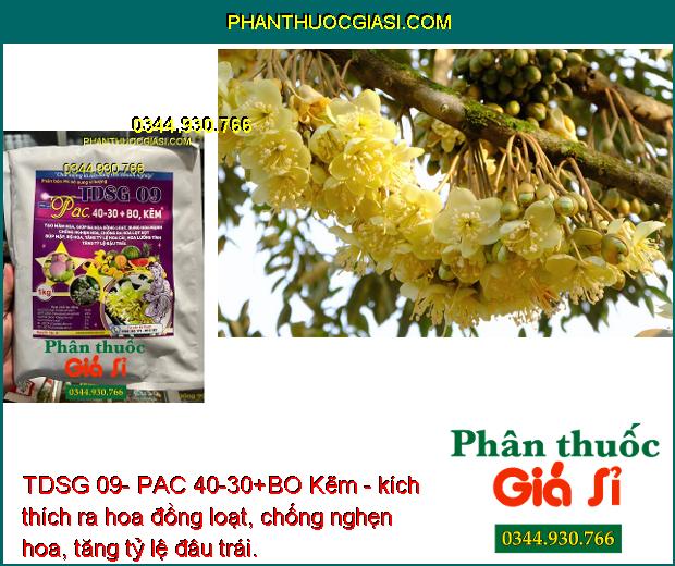 TDSG 09- PAC 40-30+BO Kẽm - Chống Nghẹn Hoa - Ra Hoa Đồng Loạt - Tăng Tỷ Lệ Đậu Trái