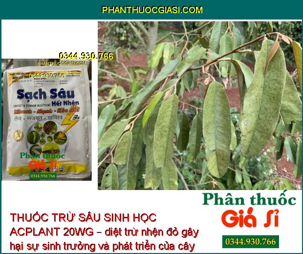 THUỐC TRỪ SÂU SINH HỌC ACPLANT 20WG – ĐẶC TRỊ SÂU NHỆN HẠI CÂY TRỒNG