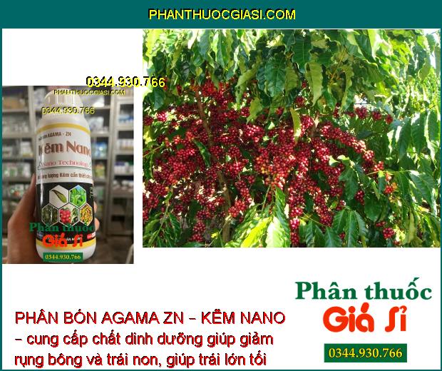 PHÂN BÓN AGAMA ZN – KẼM NANO – Hạn Chế Rụng Bông - Trái Non- Tăng Kích Cỡ Trái - Tăng Đề Kháng