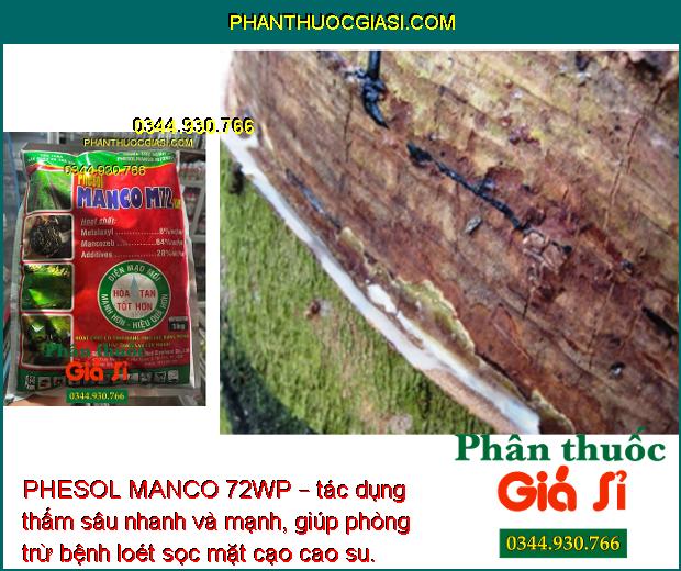 PHESOL MANCO 72WP – CHUYÊN ĐẶC TRỊ LOÉT SỌC MIỆNG CẠO TRÊN CÂY CAO SU