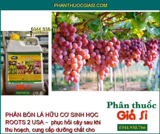 PHÂN BÓN LÁ HỮU CƠ SINH HỌC ROOTS 2 USA –  Phát Triển Bộ Rễ - Điều Hòa Sinh Trưởng 