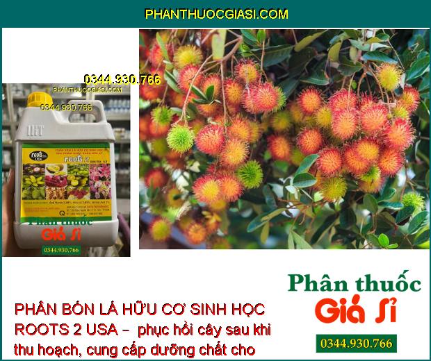 PHÂN BÓN LÁ HỮU CƠ SINH HỌC ROOTS 2 USA –  Phát Triển Bộ Rễ - Điều Hòa Sinh Trưởng 