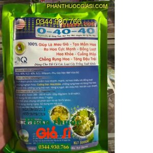 Phân Bón NPK 0-40-40 – Ra Hoa Đồng Loạt - Chống Rụng Hoa - Tăng Đậu Trái