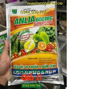 ANLIA 600WG SUPER GOLD – Phòng Trừ Hữu Hiệu Bệnh Do Nấm Và Vi Khuẩn Gây Hại Cây Trồng