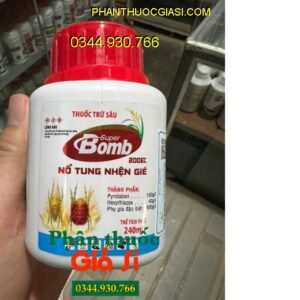 THUỐC TRỪ SÂU SUPER BOMB 200EC NỔ TUNG NHỆN GIÉ – Đặc Trị Nhện Gié Gây Hại Trên Lúa