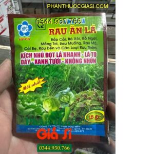 PHÂN BÓN LÁ RAU ĂN LÁ KÍCH NHÚ ĐỌT – Kích Rễ Phát Triển - Lá Xanh - To Dày