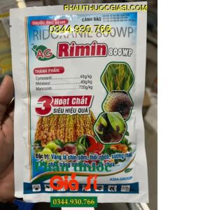 THUỐC TRỪ BỆNH RIDOXANIL AG RIMIN 800WP- ĐẶC TRỊ NẤM BỆNH 