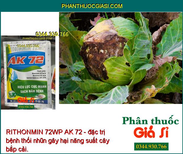 RITHONMIN 72WP AK 72 - Đặc Trị Rỉ Sắt - Thán Thư -  Thối Nhũn - Nấm Hồng