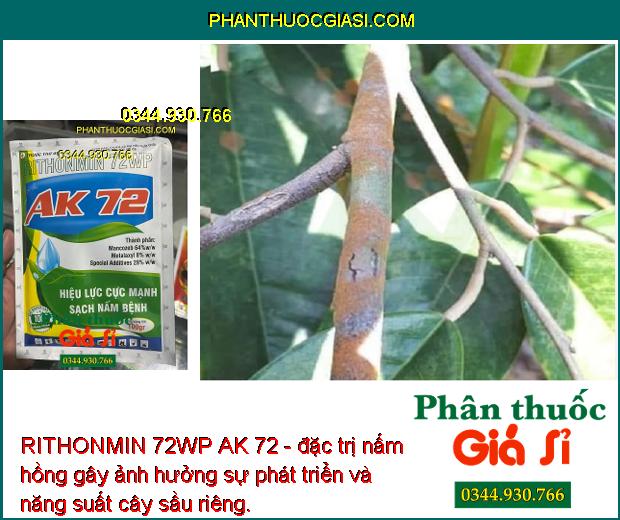 RITHONMIN 72WP AK 72 - Đặc Trị Rỉ Sắt - Thán Thư -  Thối Nhũn - Nấm Hồng