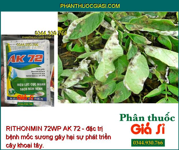 RITHONMIN 72WP AK 72 - Đặc Trị Rỉ Sắt - Thán Thư -  Thối Nhũn - Nấm Hồng