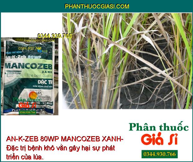 AN-K-ZEB 80WP MANCOZEB XANH- Đặc Trị Nấm Bệnh Phổ Rộng