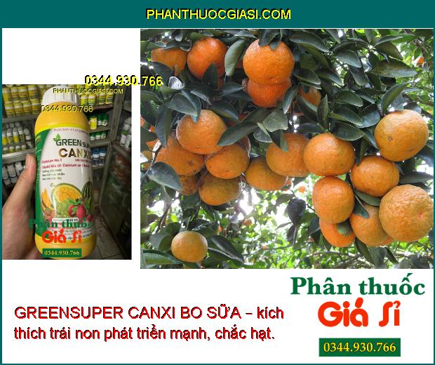 GREENSUPER CANXI BO SỮA – Tăng Đậu Trái - Hạn Chế Rụng Trái Non - Dưỡng Trái Lớn