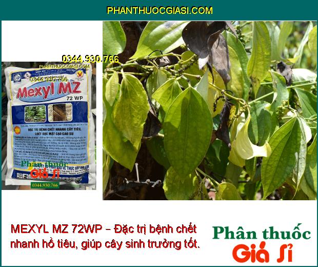 MEXYL MZ 72WP – Đặc Trị Chết Nhanh Cây Tiêu - Loét Sọc Mặt Cạo Cao Su