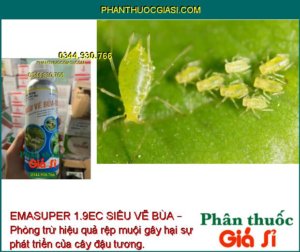 EMASUPER 1.9EC SIÊU VẼ BÙA – Phòng Trừ Hiệu Quả Côn Trùng Miệng Nha - Chích Hút