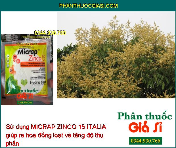 MICRAP ZINCO 15 ITALIA - Ra Hoa Đồng Loạt - Tăng Thụ Phấn - Chống Rụng Hoa - Trái Non