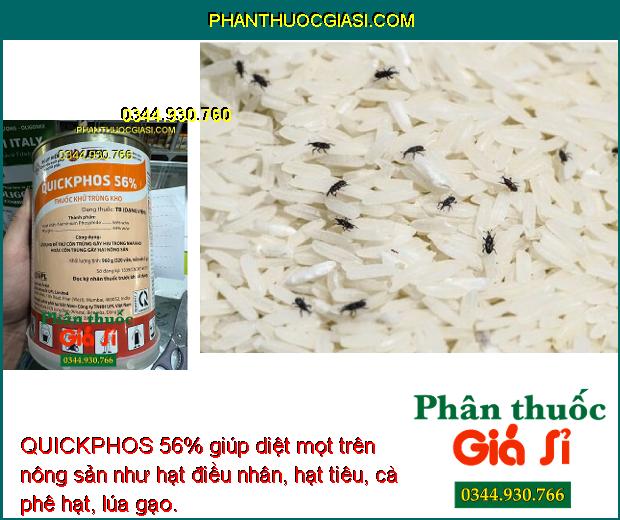 QUICKPHOS 56% THUỐC KHỬ TRÙNG KHO - Phòng Côn Trùng Gây Hại Bảo Quản Sản Phẩm