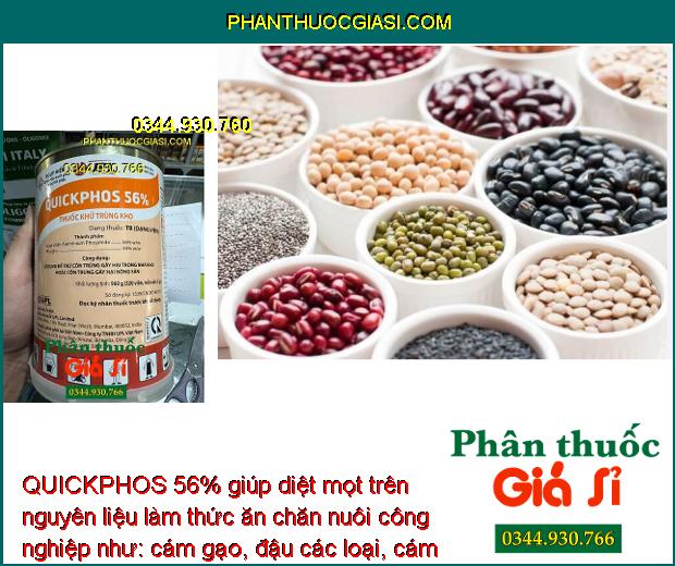 QUICKPHOS 56% THUỐC KHỬ TRÙNG KHO - Phòng Côn Trùng Gây Hại Bảo Quản Sản Phẩm