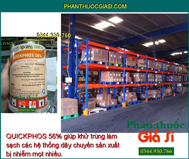 QUICKPHOS 56% THUỐC KHỬ TRÙNG KHO - Phòng Côn Trùng Gây Hại Bảo Quản Sản Phẩm