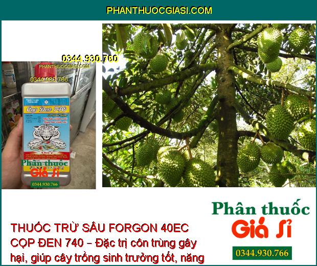 THUỐC TRỪ SÂU FORGON 40EC CỌP ĐEN 740 – Đặc Trị Sâu Cuốn Lá - Tuyến Trùng - Rệp Sáp - Bọ Hà - Sâu Đục Thân