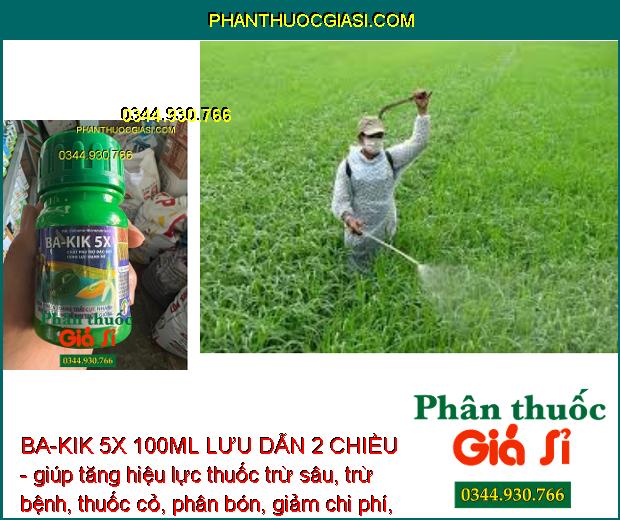 CHẤT TRỢ LỰC DÙNG TRONG NÔNG NGHIỆP ABC BOBOMIC MICRONUTRIENTS BA-KIK 5X 100ML LƯU DẪN 2 CHIỀU