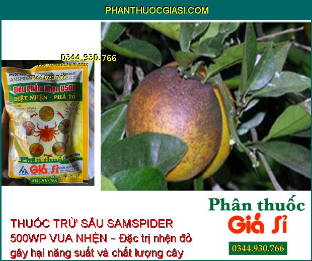 THUỐC TRỪ SÂU SAMSPIDER 500WP VUA NHỆN – ĐẶC TRỊ NHỆN ĐỎ HẠI CÂY