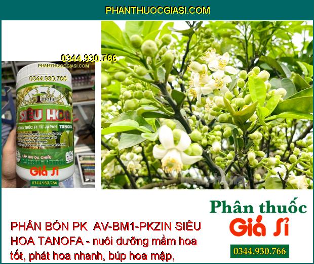 PHÂN BÓN PK BỔ SUNG VI LƯỢNG AV-BM1-PKZIN SIÊU HOA TANOFA -TẠO MẦM HOA CỰC MẠNH