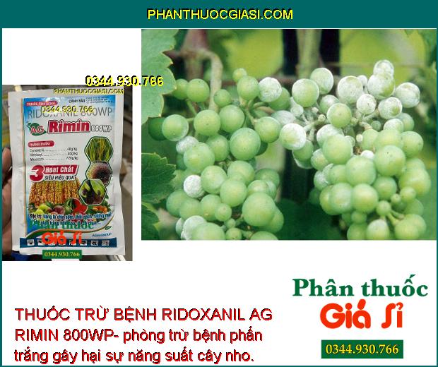 THUỐC TRỪ BỆNH RIDOXANIL AG RIMIN 800WP- ĐẶC TRỊ NẤM BỆNH 