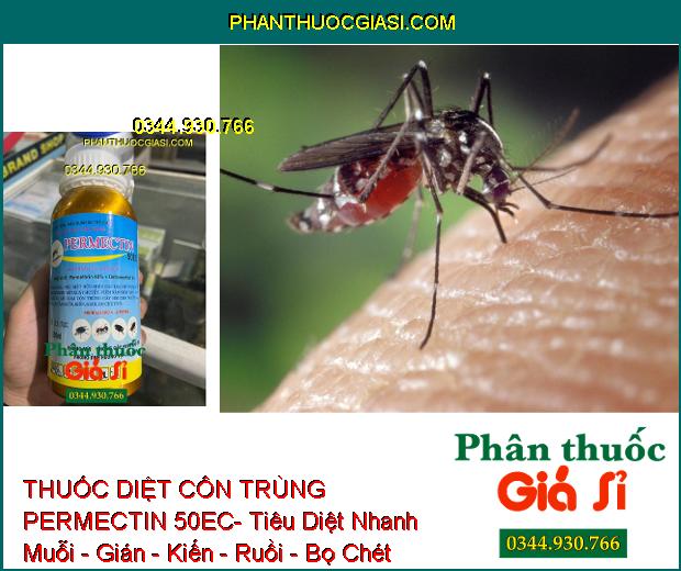 THUỐC DIỆT CÔN TRÙNG PERMECTIN 50EC- Tiêu Diệt Nhanh Muỗi - Gián - Kiến - Ruồi - Bọ Chét