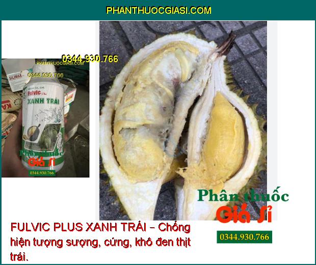 FULVIC PLUS XANH TRÁI –  giúp tăng giá trị , chất lượng trái, tăng năng suất cây sầu riêng.