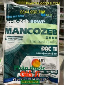 AN-K-ZEB 80WP MANCOZEB XANH- Đặc Trị Nấm Bệnh Phổ Rộng