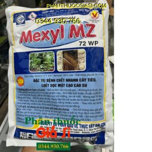 MEXYL MZ 72WP – Đặc Trị Chết Nhanh Cây Tiêu - Loét Sọc Mặt Cạo Cao Su